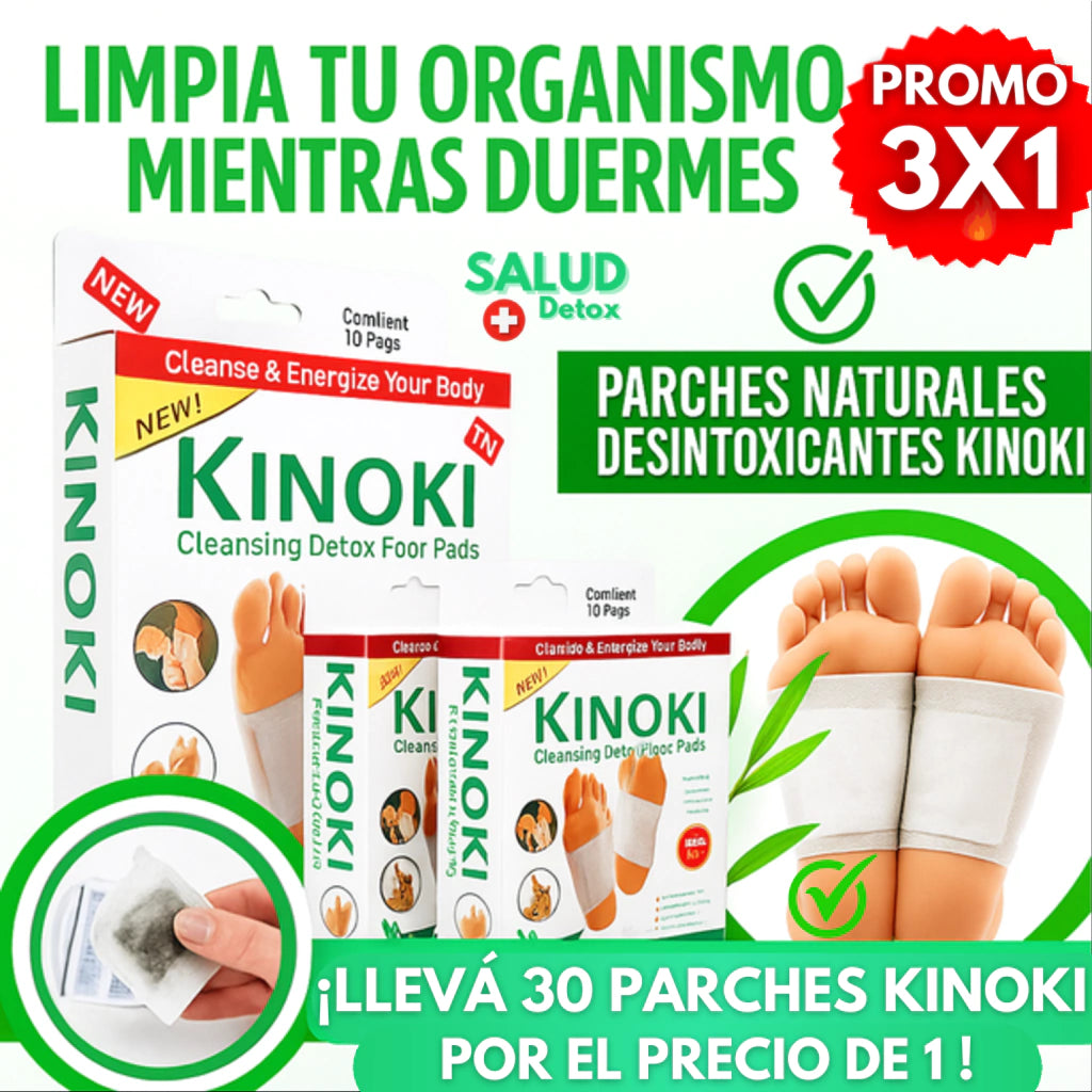 Pack 3x1 - Parches Desintoxicantes Kinoki